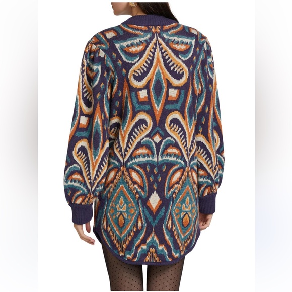 FARM Rio Pineapple IKAT Knit Dress Size L $220 - Picture 6 of 8